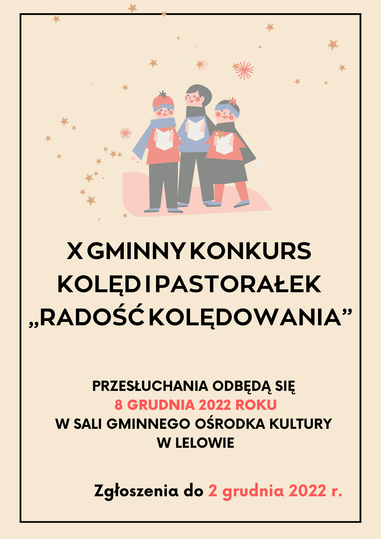 X Gminny konkurs Kolęd i Pastorałek „Radość kolędowania”